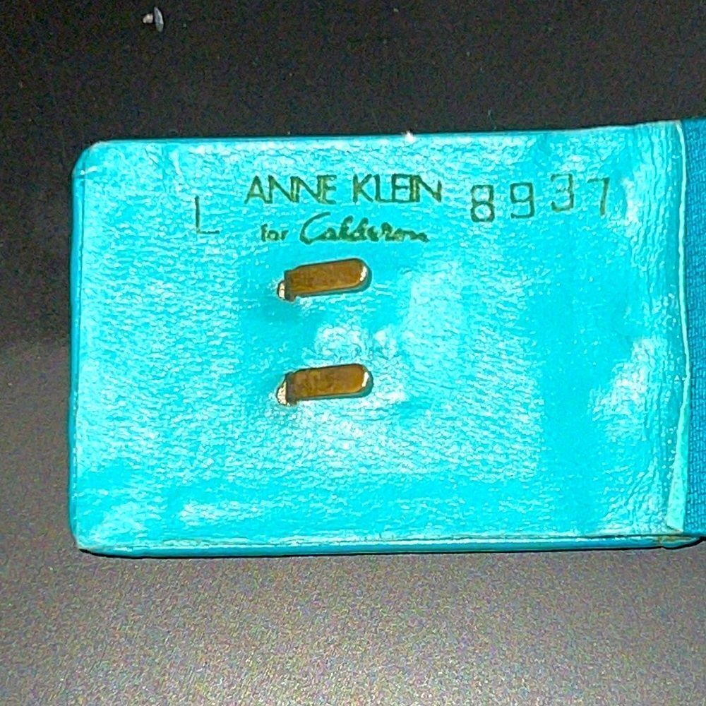 Vintage Anne Klein For Calderon Turquoise Stretchy Belt. - Picture 5 of 5